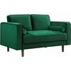 Emily Stationary Fabric Loveseat (625Green-L) image 1