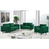 Emily Stationary Fabric Loveseat (625Green-L) image 5