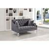 Roxy Stationary Fabric Loveseat (635Grey-L) image 2