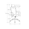 I 7301 Office Chair - White/Grey image 11