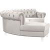 Anabella Fabric 3 pc Sectional (697Cream-Sec-3PC) image 4