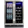 Centre de breuvages combiné encastrable de 24 pouces (SBC051D1BSS) image 1