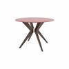 Table de salle à manger ronde Downtown avec dessus en verre (GRN04242CP19MDPNF/BAS01005NA19MDP) image 1