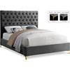 Cruz Full Upholstered Panel Bed (CruzGrey-F) image 1