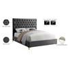 Cruz Full Upholstered Panel Bed (CruzGrey-F) image 10