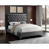 Cruz Full Upholstered Panel Bed (CruzGrey-F) image 3