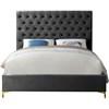 Cruz Full Upholstered Panel Bed (CruzGrey-F) image 6