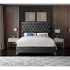 Cruz Full Upholstered Panel Bed (CruzGrey-F) image 8