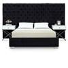 Grande King Upholstered Panel Bed (GrandeBlack-K) image 1