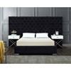 Grande King Upholstered Panel Bed (GrandeBlack-K) image 2