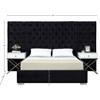Grande King Upholstered Panel Bed (GrandeBlack-K) image 3