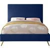 Jasmine Full Upholstered Panel Bed (JasmineNavy-F) image 5
