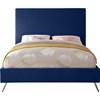 Jasmine Full Upholstered Panel Bed (JasmineNavy-F) image 6