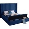 Kiki Full Upholstered Platform Bed (KikiNavy-F) image 2