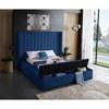 Kiki Full Upholstered Platform Bed (KikiNavy-F) image 4