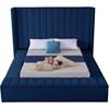 Kiki Full Upholstered Platform Bed (KikiNavy-F) image 5