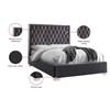 Lexi Full Upholstered Panel Bed (LexiGrey-F) image 4