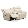 Causeuse inclinable Strata en cuir avec console (40123-58-TULSAII-BISQUE) image 4