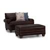 Monaco Stationary Leather Chair (95788 LM94-11) image 1