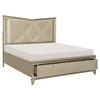 Bijou Queen Upholstered Platform Bed with Storage (1522-1WF*) image 3