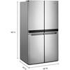 36-inch, 19.4 cu.ft. Counter-Depth French 4-Door Refrigerator (WRQA59CNKZ) image 3