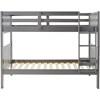 1010-3TTDG Twin over Twin Mission Bunk Bed - Dark Grey image 2