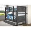 1010-3TTDG Twin over Twin Mission Bunk Bed - Dark Grey image 7