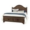 Bungalow King Panel Bed with Storage (740-668/740-066B/740-502/TT-666T) image 1