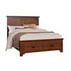 Bungalow Queen Panel Bed with Storage (742-557/742-050B/742-502/TT-555T) image 1