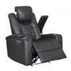 Transformer Power Fabric and Leather Look Recliner (Transformer U1869 Power Recliner - Grey) image 1