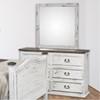 White Rustic 6-Drawer Dresser (White Rustic Dresser) image 2