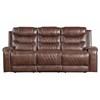 Putnam Reclining Leather Look Sofa (9405BR-3) image 1