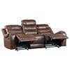 Putnam Reclining Leather Look Sofa (9405BR-3) image 3
