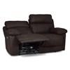 Finley Power Reclining Leather Match Loveseat (Finley 41134-63 Loveseat Power Recliner - Chocolate) image 4