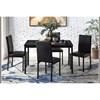 Tempe Dining Table with Faux Marble Top (2601BK-48) image 3
