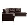 Barrington Leather Look 3 pc Sectional (8378BRW*3) image 4
