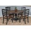 Round Bourbon Country Adjustable Height Dining Table with Pedestal Base (1014PJ-B/1014PJ-T) image 3