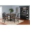 Round Bourbon Country Adjustable Height Dining Table with Pedestal Base (1014PJ-B/1014PJ-T) image 5