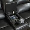 Calderwell Reclining Leather Look Loveseat (7710194) image 7