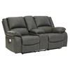 Calderwell Power Reclining Leather Look Loveseat (7710396) image 2