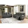 Calderwell Power Reclining Leather Look Loveseat (7710396) image 7