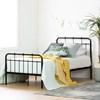 Cotton Candy 12356 Metal Platform Bed - Pure Black image 3