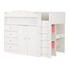Tiara 10523 Loft Bed with Desk - Pure White image 2