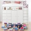 Tiara 10523 Loft Bed with Desk - Pure White image 3