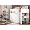 Tiara 10523 Loft Bed with Desk - Pure White image 4