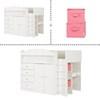 Tiara 10523 Loft Bed with Desk - Pure White image 7