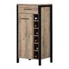 Munich 12359 Small Bar Cabinet with Wine Bottle Storage image 1