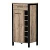 Munich 12359 Small Bar Cabinet with Wine Bottle Storage image 2