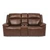 Chance Power Reclining Leather Match Loveseat with Console (1187-64PH 278-74) image 1