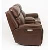Chance Power Reclining Leather Match Loveseat with Console (1187-64PH 278-74) image 3